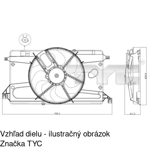 Ventilátory chladičov POLCAR 323523W2