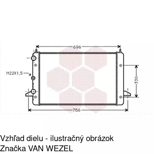 Chladiče vody 324008-2 /POLCAR/ - obr. 3