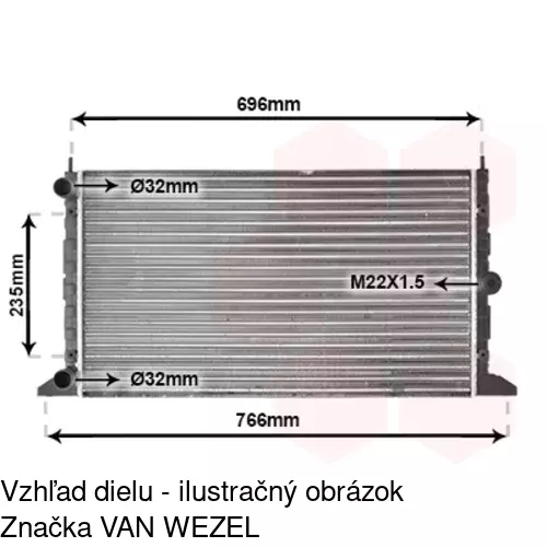 Chladiče vody 324008-4 /POLCAR/ - obr. 4
