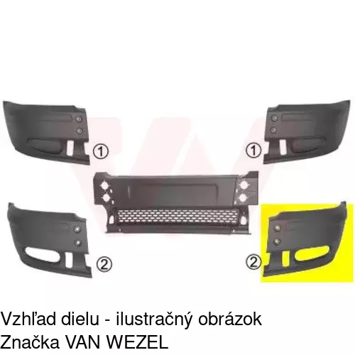 Rámik nárazníka 324717-1 /POLCAR/ - obr. 1