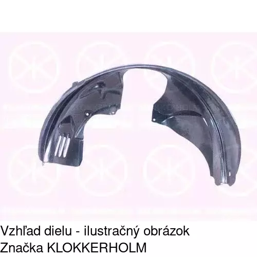 Podblatník (plast) POLCAR 3257FL-1