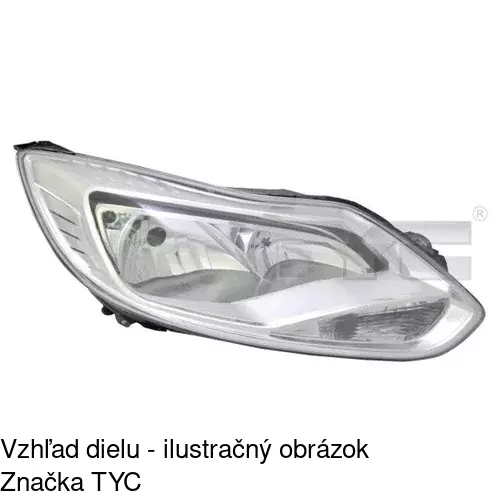 Hlavný reflektor 32C110-E /POLCAR/ - obr. 1