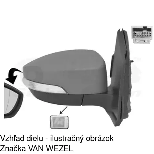 Vonkajšie zrkadlo 32X1525M /POLCAR/ - obr. 1