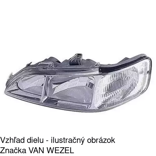 Hlavný reflektor 3838091E /POLCAR/