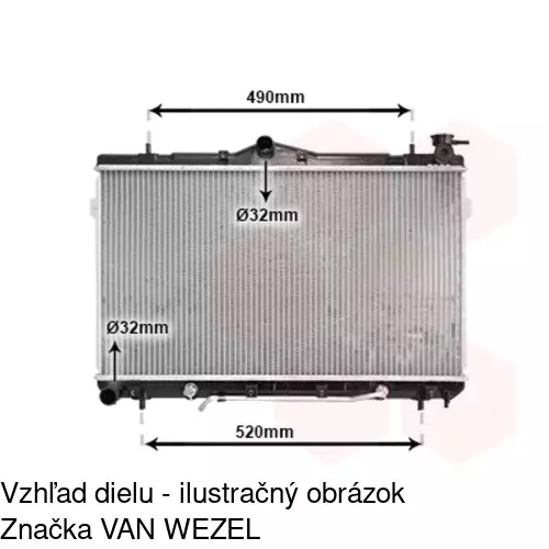 Chladiče vody 401108-2 /POLCAR/ - obr. 1