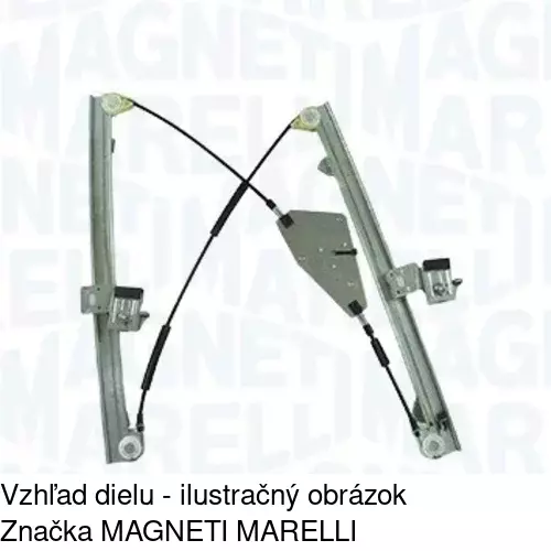 Mechanizmus sťahovania okna elektrický bez motora POLCAR 4015PSG1