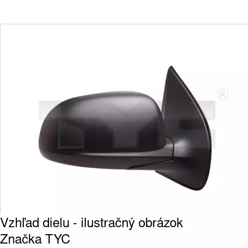 Vonkajšie zrkadlo POLCAR 4017513S