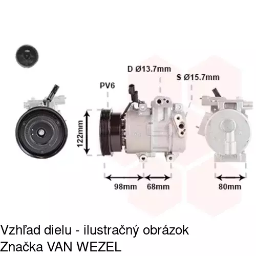 Kompresor AC POLCAR 4017KS3X