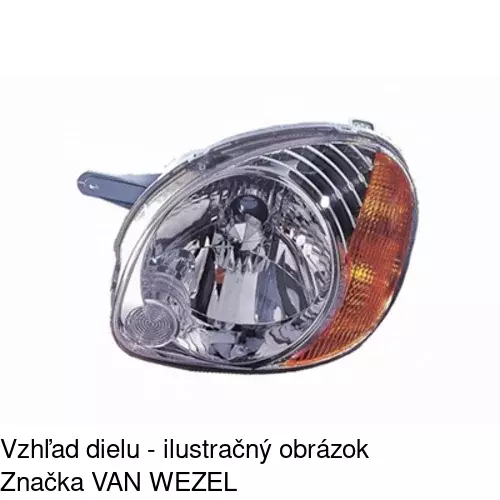 Hlavný reflektor 4041091E /POLCAR/ - obr. 1