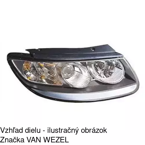 Hlavný reflektor 405110-E /POLCAR/ - obr. 4
