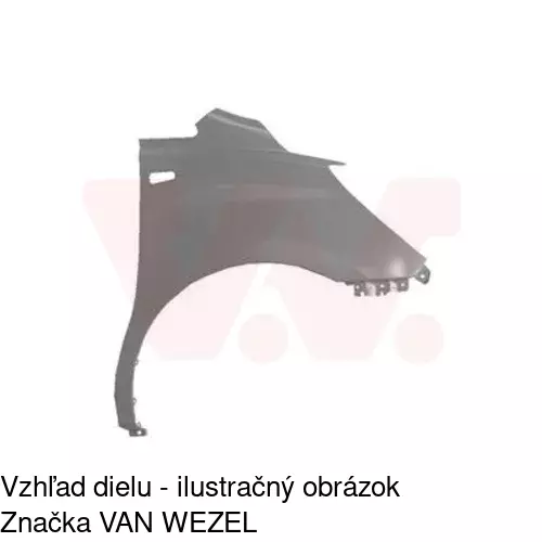 Predný blatník POLCAR 406402