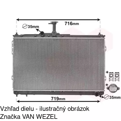 Chladiče vody 406408-1 /POLCAR/ - obr. 1