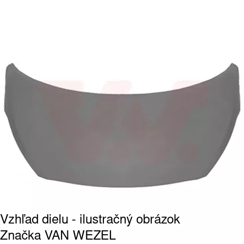 Kapota - poškodená POLCAR 40A203UA
