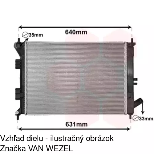 Chladiče vody 40C108-1 /POLCAR/ - obr. 1
