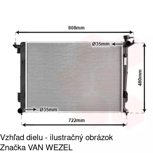 Chladiče vody POLCAR 410408-1