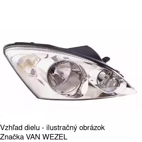 Hlavný reflektor 411410-E /POLCAR/ - obr. 2