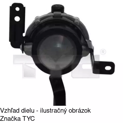 Hmlové svetlo - predné POLCAR 4114290E