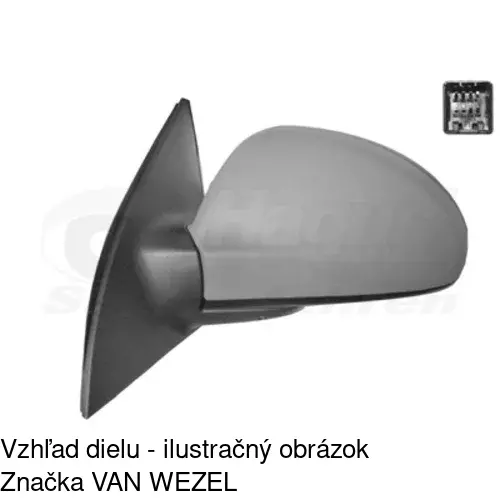 Vonkajšie zrkadlo 4114514E /POLCAR/ - obr. 3
