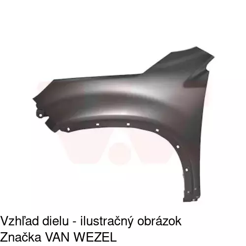 Predný blatník POLCAR 417201