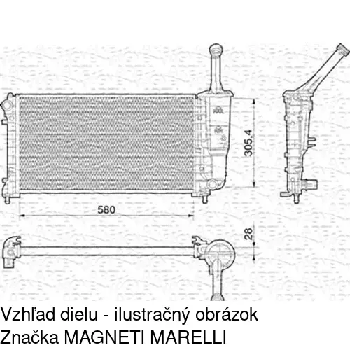 Chladiče vody 420208A8 /POLCAR/ - obr. 3
