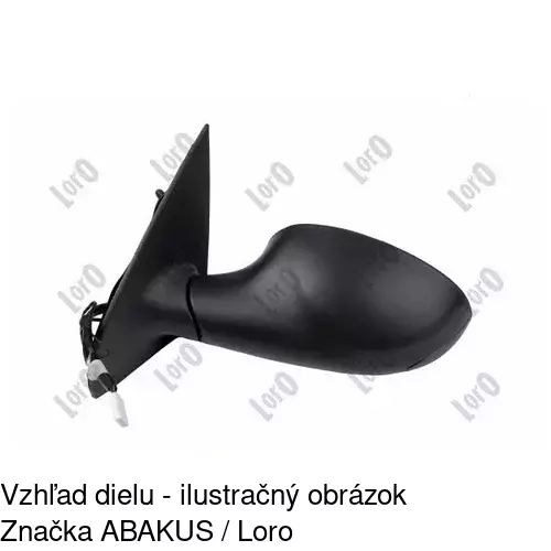 Vonkajšie zrkadlo POLCAR 4202514M