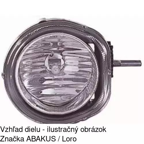 Hmlové svetlo - predné 421129-C /POLCAR/ - obr. 1