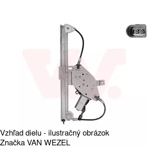 Elektrický mechanizmus okna dverí 4311PSE3 /POLCAR/ - obr. 5