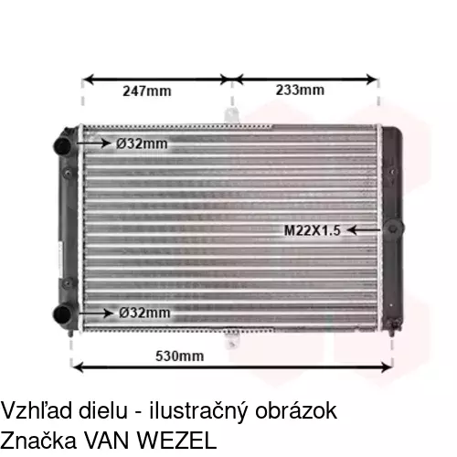Chladiče vody 440108-1 /POLCAR/ - obr. 1