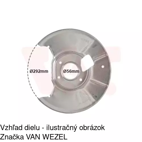 Brzdovy štít 4519OT-5 /POLCAR/ - obr. 3
