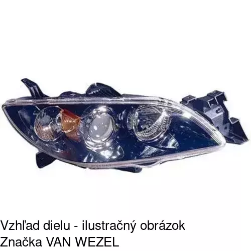 Hlavný reflektor 4541102E /POLCAR/ - obr. 2