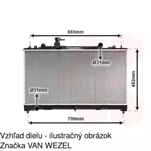 Chladiče vody 4560085K /POLCAR/ - obr. 3
