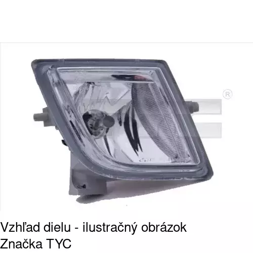 Hmlové svetlo - predné POLCAR 456030-E