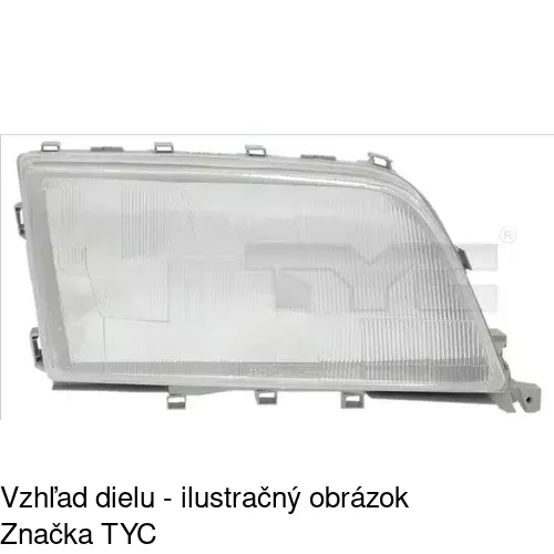 Sklo reflektora POLCAR 500211-E