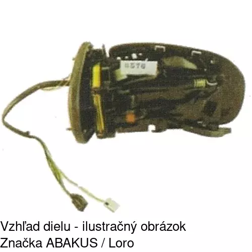 Vonkajšie zrkadlo 5003514M /POLCAR/ - obr. 2