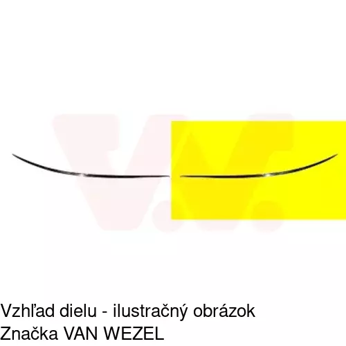 Lišta nárazníka POLCAR 500607-5