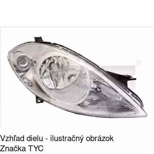 Hlavný reflektor POLCAR 500609-U