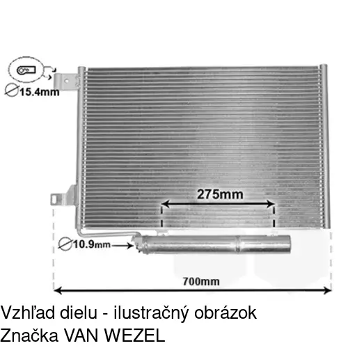 Chladiče klimatizácie 5006K8C1S /POLCAR/ - obr. 3