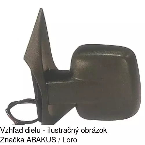 Sklo vonkajšieho zrkadla s držiakom 5012541E /POLCAR/ - obr. 4