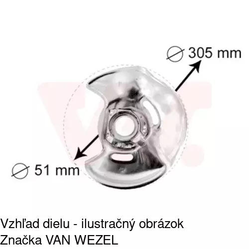 Brzdovy štít 5014OT-1 /POLCAR/ - obr. 3