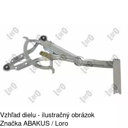 Mechanizmus sťahovania okna elektrický bez motora 5014PSG1 /POLCAR/ - obr. 1