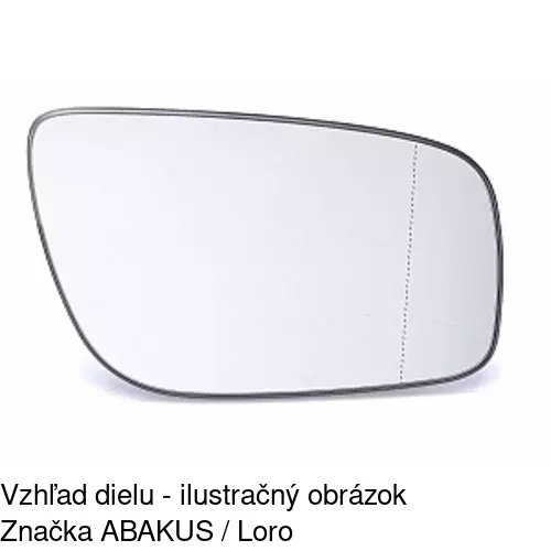 Sklo vonkajšieho zrkadla s držiakom 5017542E /POLCAR/ - obr. 4