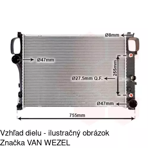 Chladiče vody 503108-3 /POLCAR/ - obr. 3