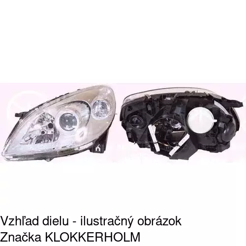 Hlavný reflektor 503509-U /POLCAR/ - obr. 2