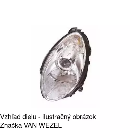 Hlavný reflektor 503609-H /POLCAR/ - obr. 1