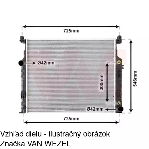 Chladiče vody 504508-2 /POLCAR/ - obr. 1