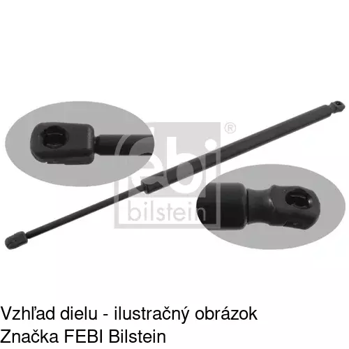 Plynová pružina 5045AB /POLCAR/ - obr. 1