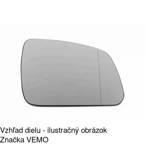 Sklo vonkajšieho zrkadla s držiakom 5070552E /POLCAR/ - obr. 2