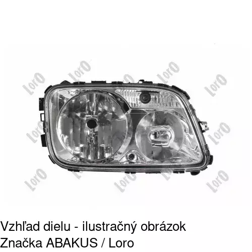 Hlavný reflektor POLCAR 508310-H