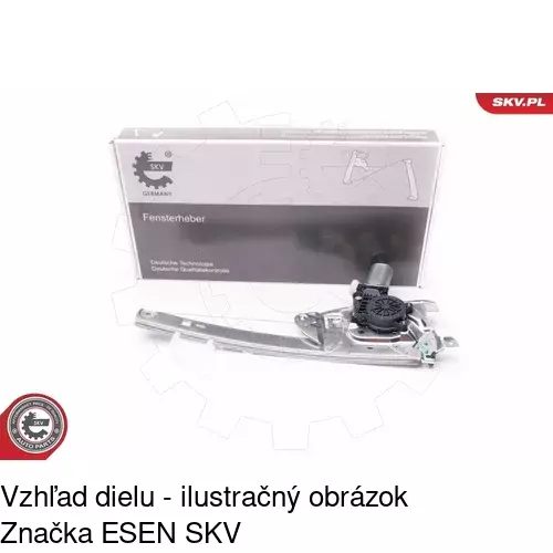 Mechanizmus sťahovania okna elektrický bez motora 5095PSG2 /POLCAR/ - obr. 1