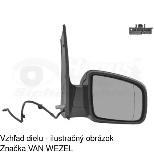 Rám vonkajšieho zrkadla 50N155TM /POLCAR/ - obr. 5